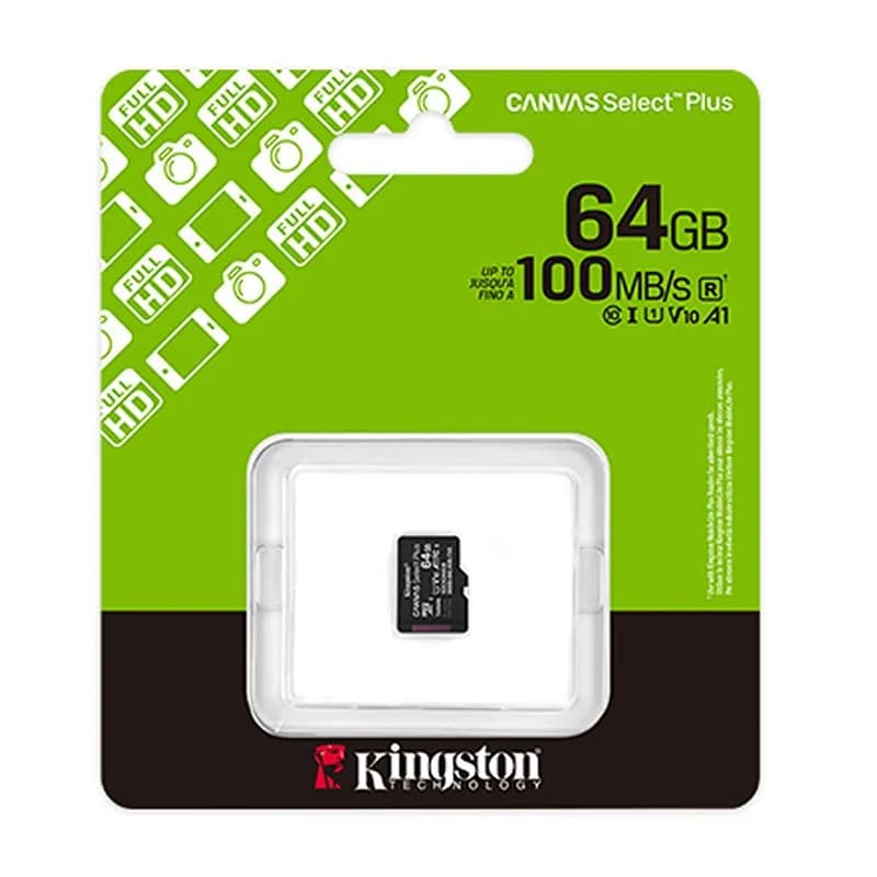 Thẻ Nhớ MicroSD 64GB Kingston Canvas Select Plus Class 10 (SDCS3/64GB)