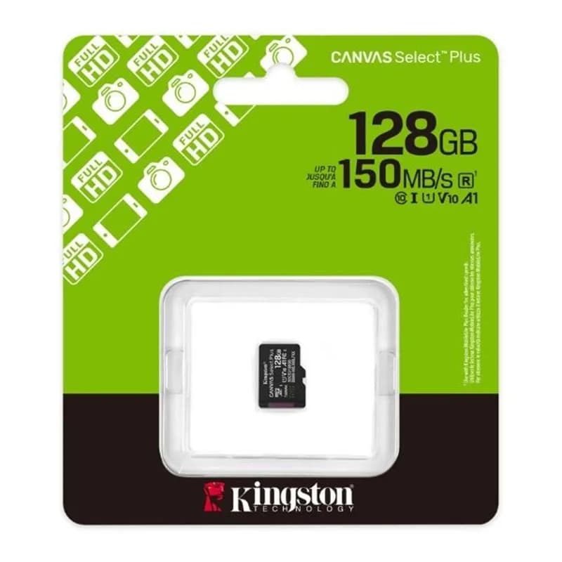 Thẻ Nhớ MicroSD 128GB Kingston Canvas Select Plus Class 10 (SDCS3/128GBSP) 150MB/s