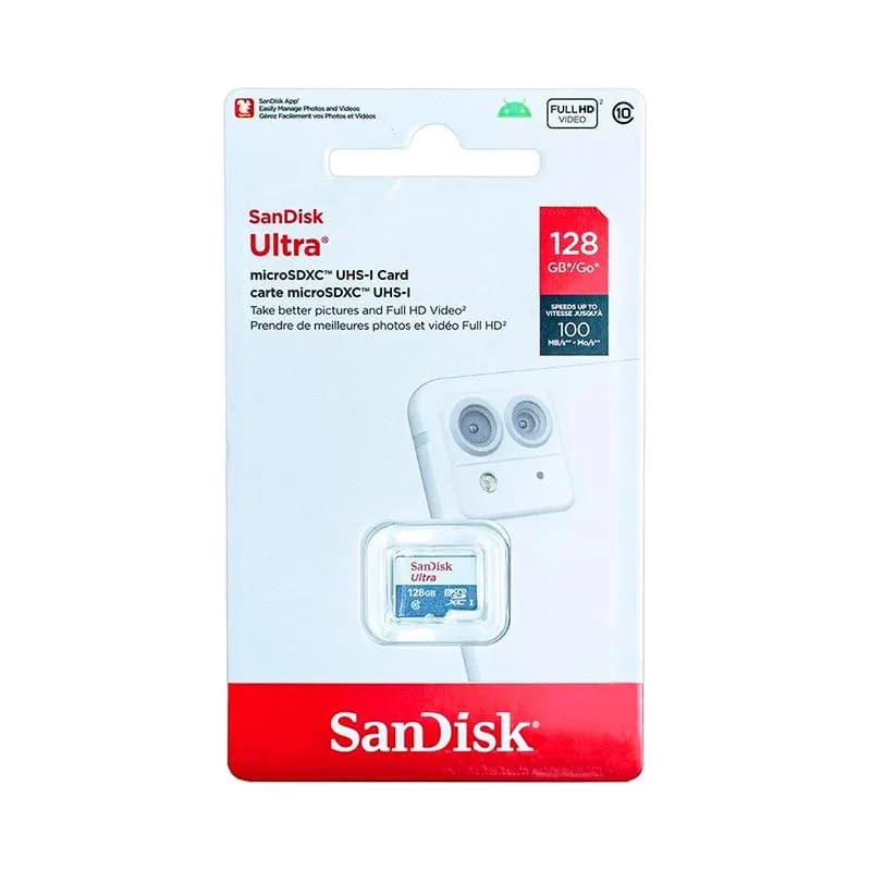 Thẻ Nhớ SanDisk Ultra 128GB MicroSDXC 100MB/s (SDSQUNR-128G-GN3MN)