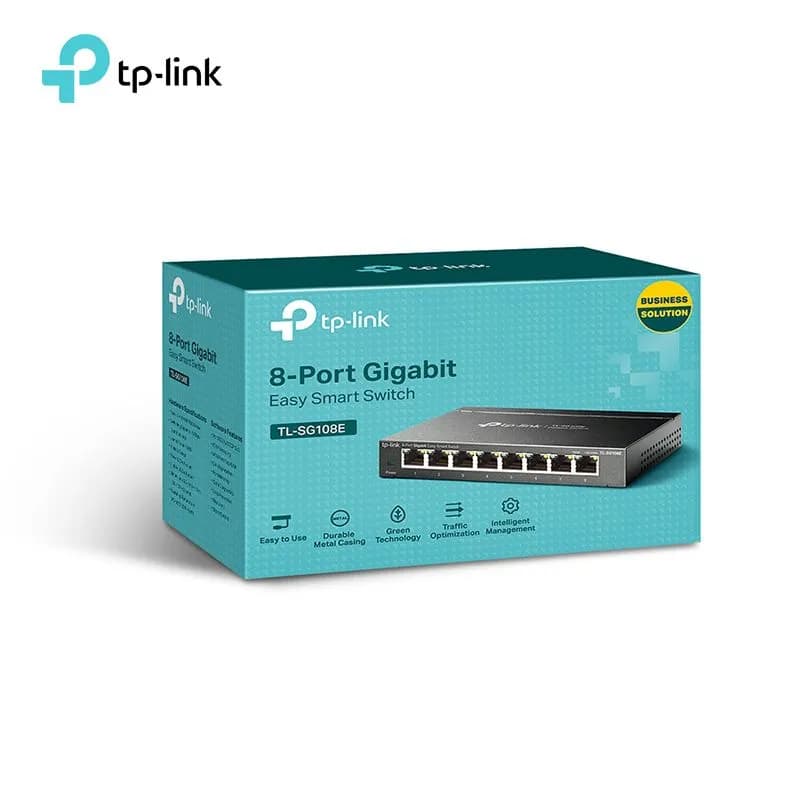 Bộ Chia Mạng 8 Cổng Gigabit TP-Link TL-SG108E 1000Mbps Vỏ Thép