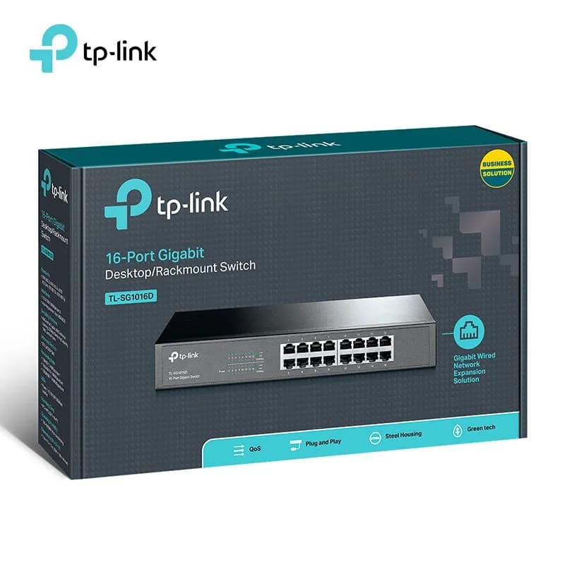 Bộ Chia Mạng 16 Cổng Gigabit TP-Link TL-SG1016D 1000Mbps Vỏ Thép - hover