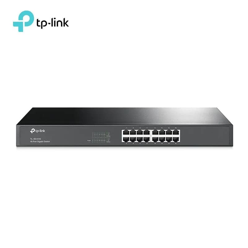 Bộ Chuyển Mạch Switch Gigabit 16 Cổng TP-Link TL-SG1016 Vỏ Thép Lắp Tủ Rack