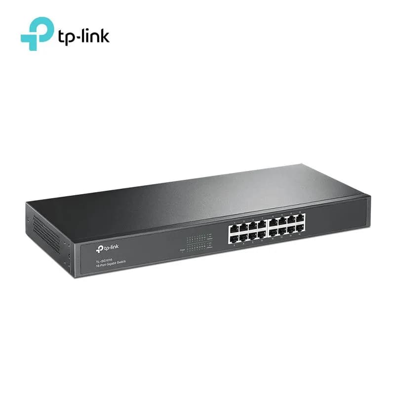 Bộ Chuyển Mạch Switch Gigabit 16 Cổng TP-Link TL-SG1016 Vỏ Thép Lắp Tủ Rack