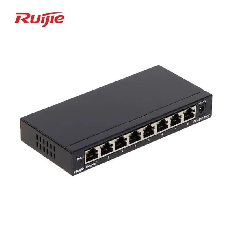 Bộ Chia Mạng Switch Gigabit 8 Cổng Ruijie RG-ES108GD Vỏ Thép