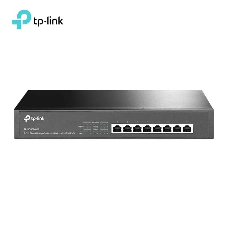 Bộ Chia Mạng 8 Cổng TP-Link TL-SG1008MP Gigabit Tích Hợp 8 Cổng PoE+ Công Suất 153W