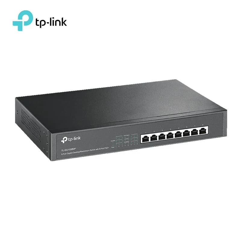Bộ Chia Mạng 8 Cổng TP-Link TL-SG1008MP Gigabit Tích Hợp 8 Cổng PoE+ Công Suất 153W