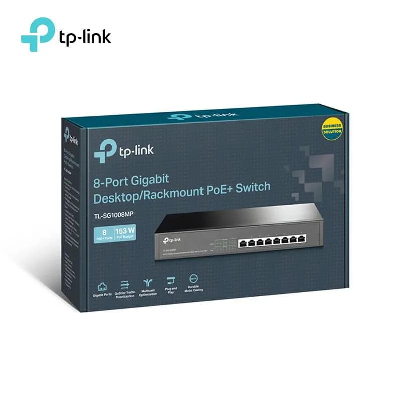 Bộ Chia Mạng 8 Cổng TP-Link TL-SG1008MP Gigabit Tích Hợp 8 Cổng PoE+ Công Suất 153W - hover