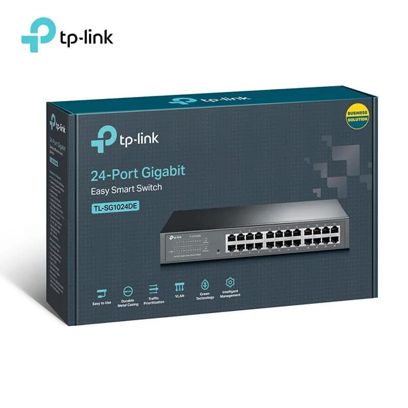 Bộ Chia Mạng 24 Cổng TP-Link TL-SG1024DE tốc độ 10/100/1000Mbps Vỏ Sắt Lắp Tủ Rack - hover