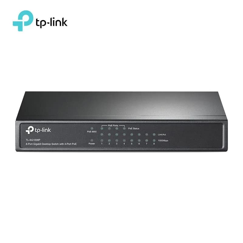 Bộ Chia Mạng 8 Cổng TP-Link TL-SG1008P Gigabit (Tích Hợp 4 Cổng PoE 55W) Vỏ Thép