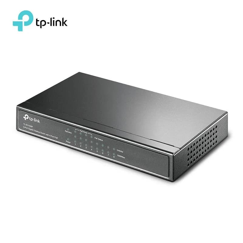 Bộ Chia Mạng 8 Cổng TP-Link TL-SG1008P Gigabit (Tích Hợp 4 Cổng PoE 55W) Vỏ Thép
