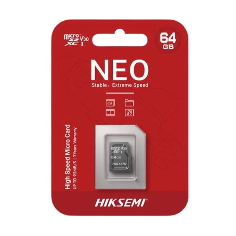 Thẻ nhớ MicroSDXC HIKSEMI NEO 64GB 92MB/s Class 10 UHS-I
