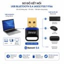 USB Bluetooth 5.4 JASOZ F120 T-F166 Tốc Độ Cao Cho PC/Laptop - Màu Đen 4