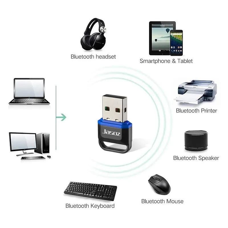 USB Bluetooth 5.1 JASOZ F112 T-F127 Công Suất 10mW Tốc Độ Cao Cho Máy Tính PC Laptop