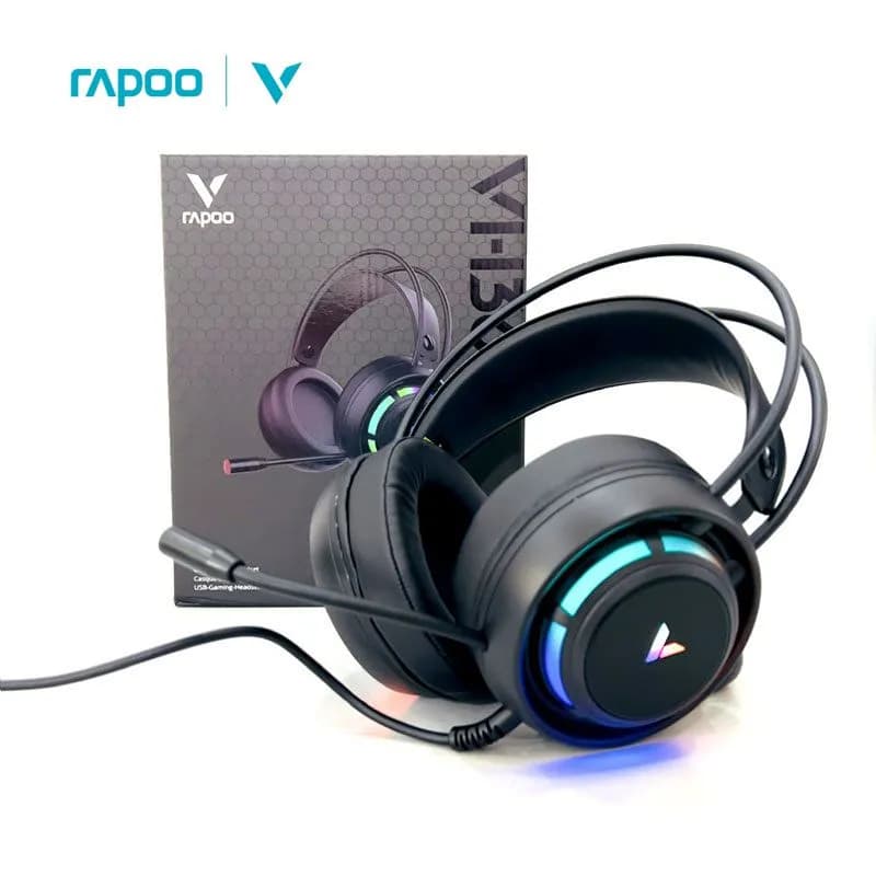 Tai Nghe Gaming Chụp Tai Rapoo VH360 Âm Thanh 7.1 Kết Nối USB Đèn LED RGB Cho Máy Tính PC Laptop