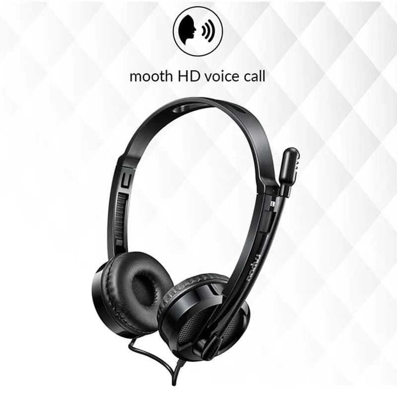 Tai nghe có dây Rapoo H100 Đen - Cổng 2 Jack 3.5mm Chính Hãng