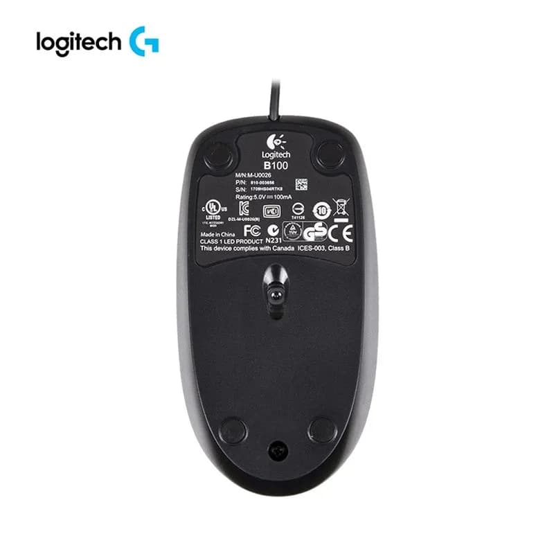 Chuột quang có dây Logitech B100 Chính Hãng, Giá Tốt