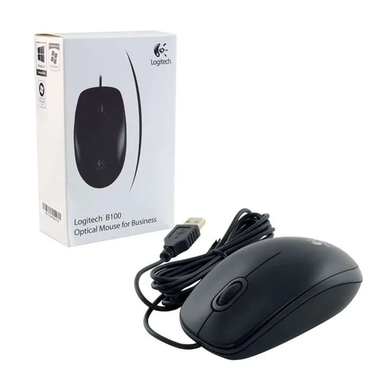 Chuột quang có dây Logitech B100 Chính Hãng, Giá Tốt