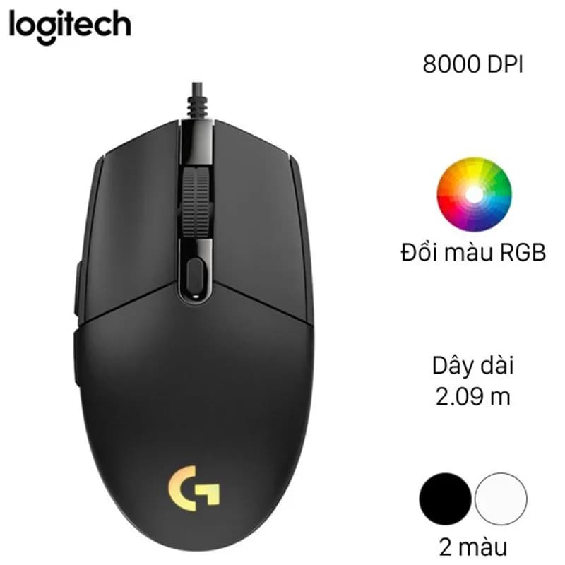 Chuột Gaming Logitech G102 Gen 2 LIGHTSYNC Chính Hãng
