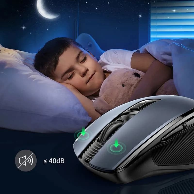 Chuột Không Dây Dual Mode Ugreen 15508 MU006 (Bluetooth 5.0 & Wireless 2.4GHz)