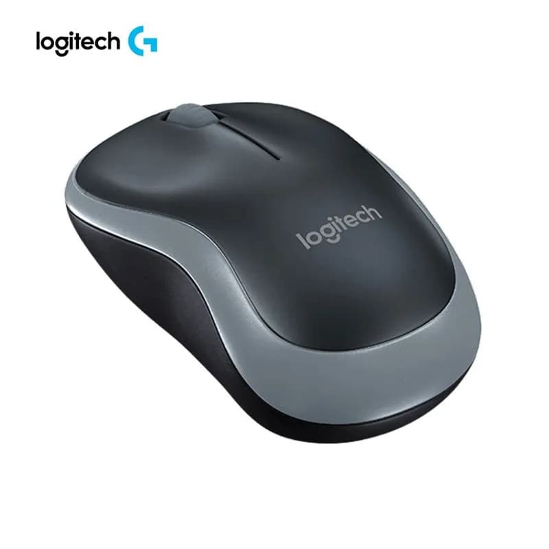 Chuột Máy Tính Không Dây Logitech M185 (Xám/Đỏ/Xanh)