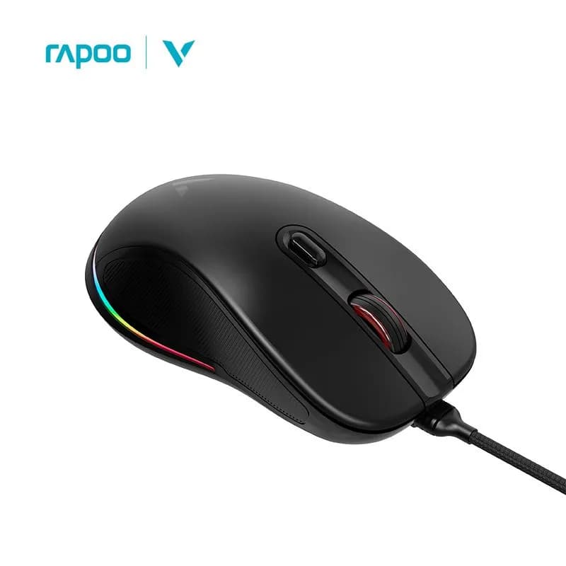 Chuột Máy Tính Rapoo V260PRO Chuột Quang Gaming Thiết Kế Công Thái Học Đèn Led RGB