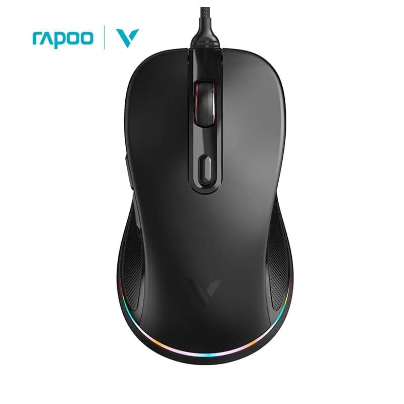Chuột Máy Tính Rapoo V260PRO Chuột Quang Gaming Thiết Kế Công Thái Học Đèn Led RGB