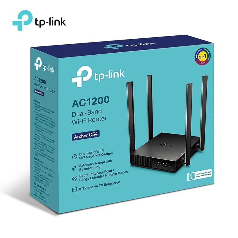 Bộ Phát Wifi TP-Link Archer C54 Băng Tần Kép AC1200