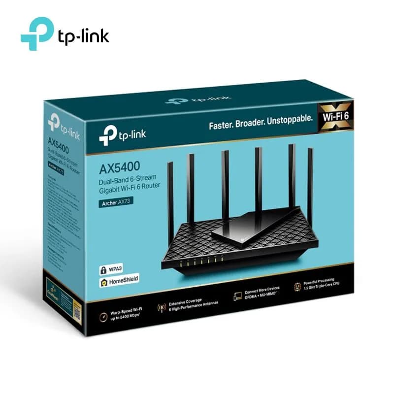 Bộ Phát Wifi 6 TP-Link Archer AX73 Băng Tần Kép AX5400