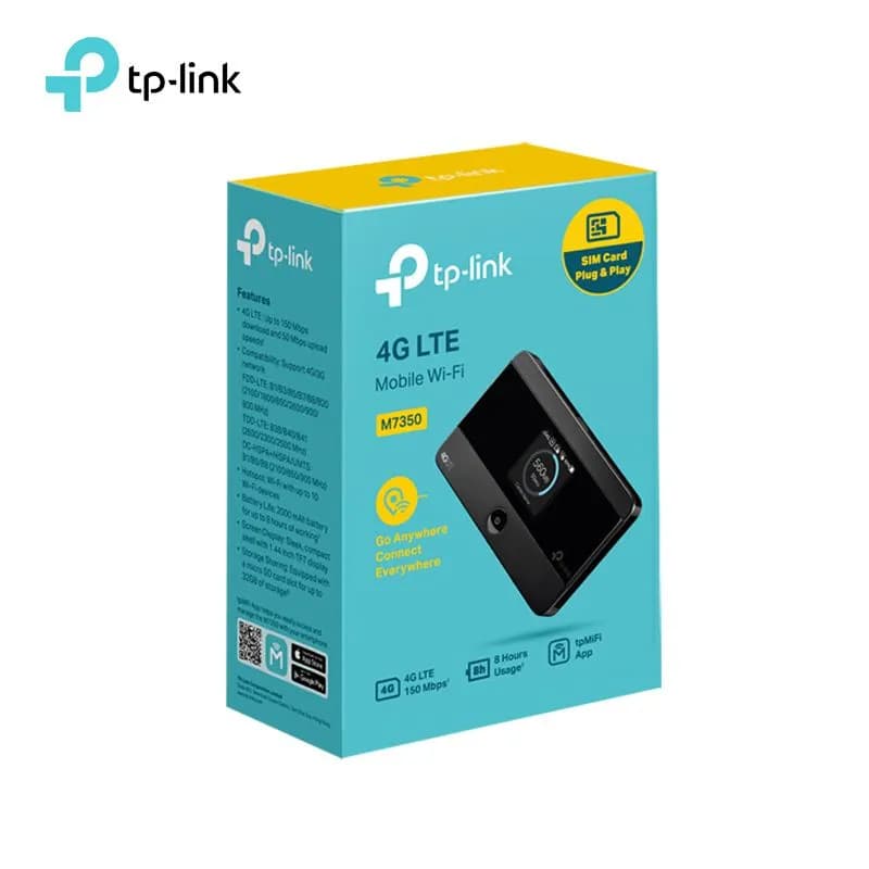 Bộ Phát Wifi Di Động Từ Sim 4G TP-Link M7350 Tốc Độ 150Mbps Có Màn Hình