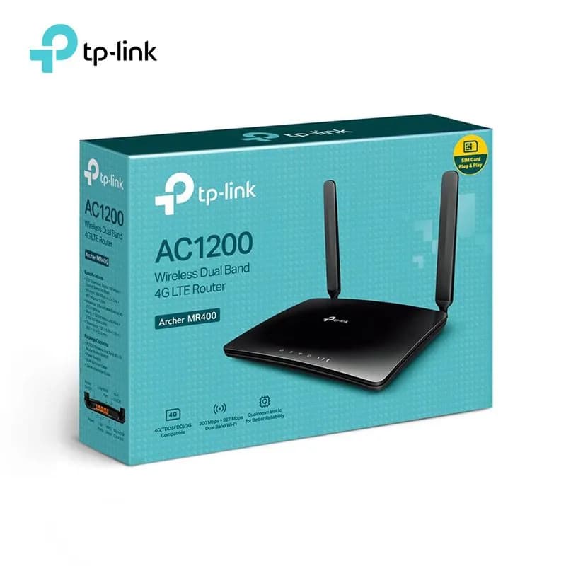Bộ Phát Wifi Từ Sim 4G TP-Link Archer MR400 AC1200 Băng Tần Kép