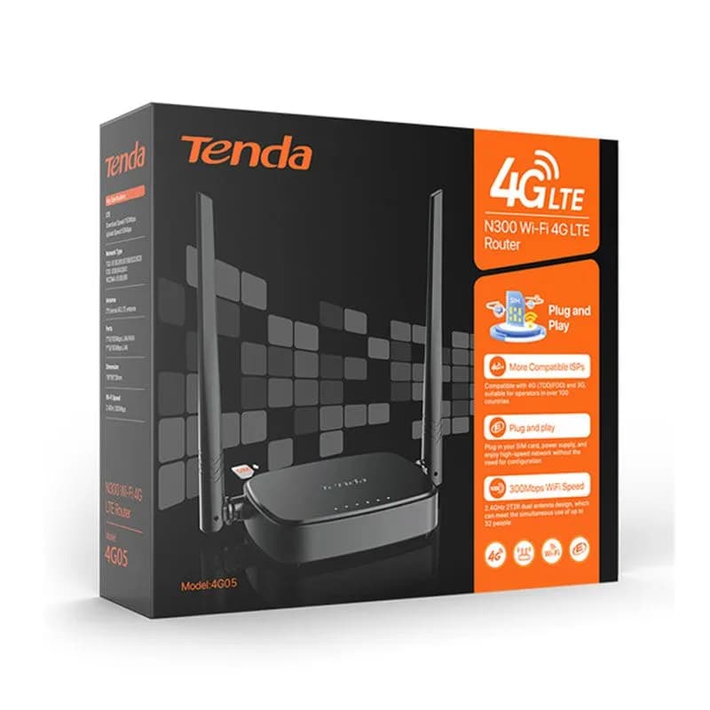 Bộ Phát Wifi Từ Sim 4G Tenda 4G05 Chuẩn N300 Tốc Độ 300Mbps