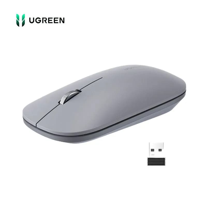Chuột Không Dây Ugreen MU003 Silent Click Chống Ồn 2400 DPI Công Thái Học Cho Laptop, PC