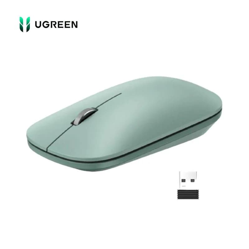 Chuột Không Dây Ugreen MU003 Silent Click Chống Ồn 2400 DPI Công Thái Học Cho Laptop, PC
