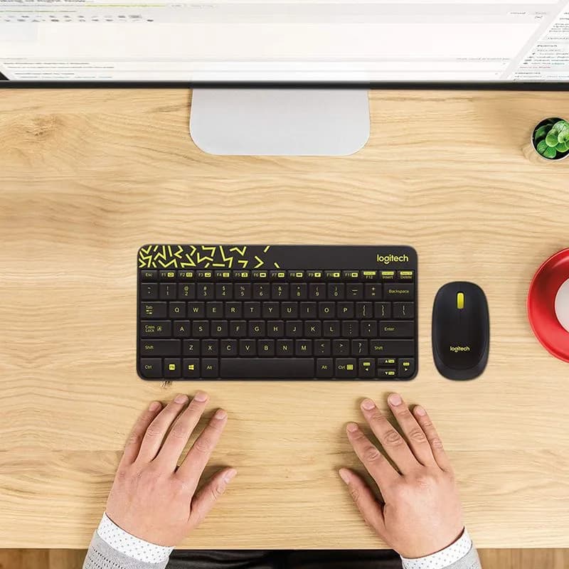 Bộ bàn phím và chuột không dây Logitech MK240 Nano (Màu Đen)