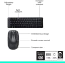 Bộ Bàn Phím Chuột Không Dây Logitech MK220 - Hàng Chính Hãng 2