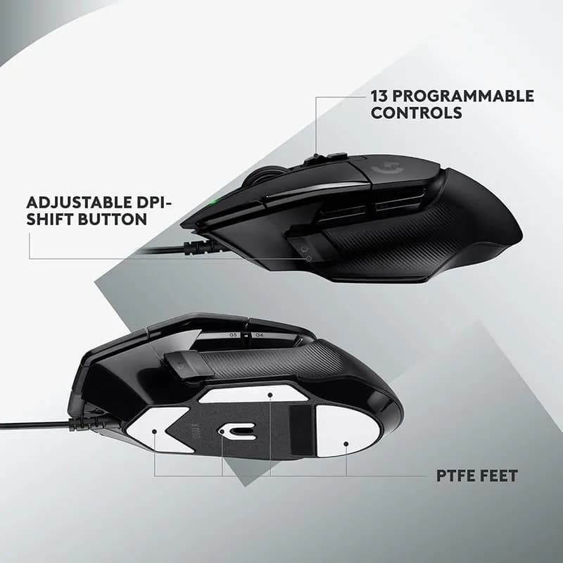 Chuột Máy Tính Logitech G502 X Có Dây – Switch Lightforce Siêu Bền