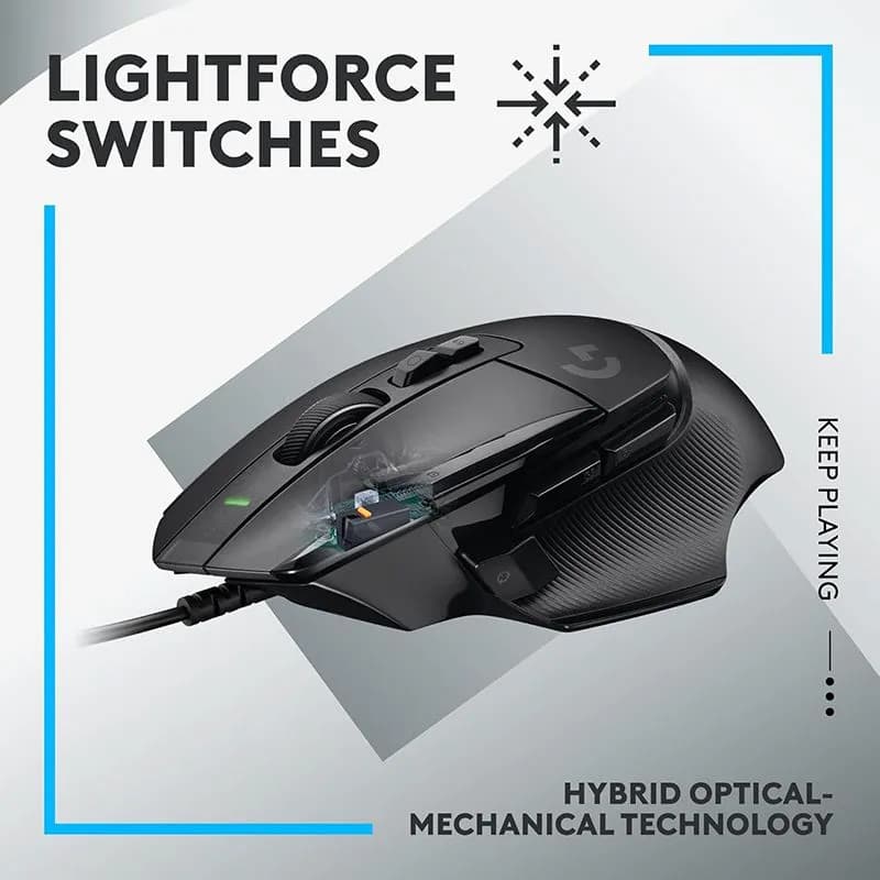 Chuột Máy Tính Logitech G502 X Có Dây – Switch Lightforce Siêu Bền