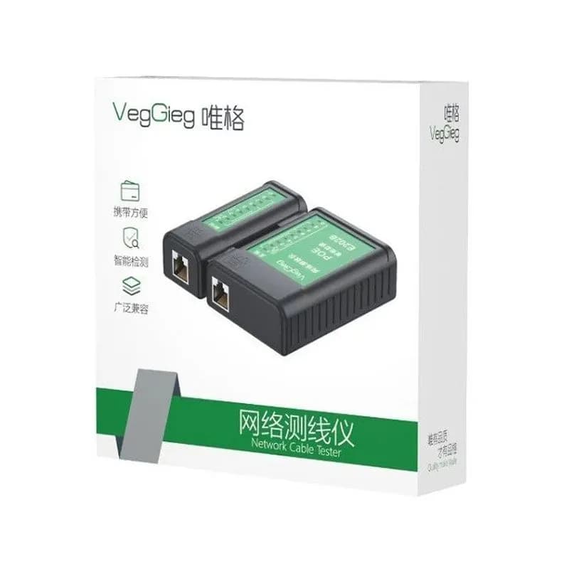 Máy Kiểm Tra Cáp Mạng, Cáp Điện Thoại Veggieg V-E102 RJ45 RJ11