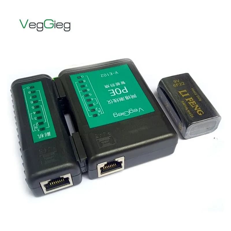 Máy Kiểm Tra Cáp Mạng, Cáp Điện Thoại Veggieg V-E102 RJ45 RJ11