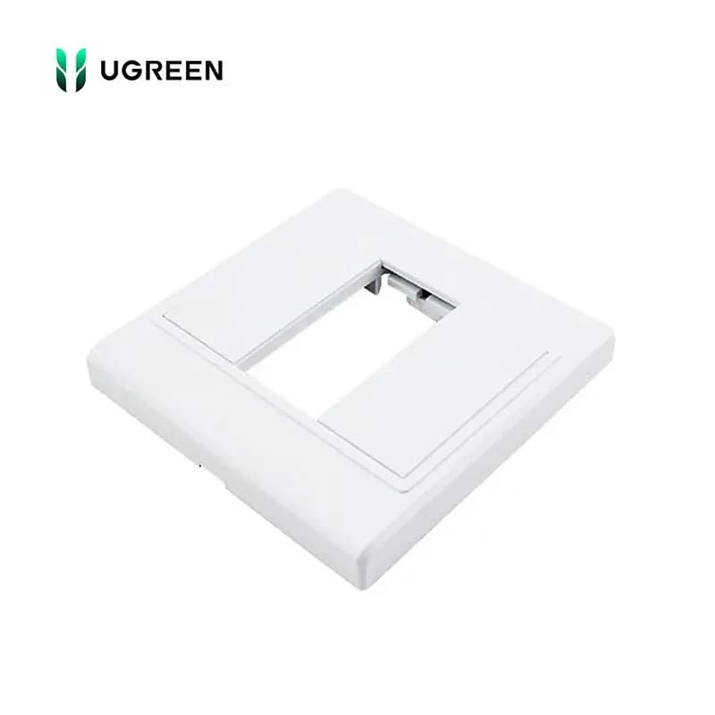 Mặt Nạ Âm Tường 1 Cổng Ugreen 20316 (Đế Vuông 86x86mm)