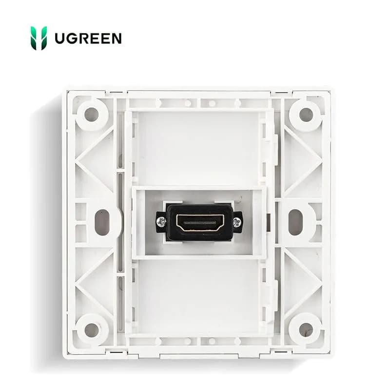 Mặt Nạ Âm Tường 1 Cổng Ugreen 20316 (Đế Vuông 86x86mm)