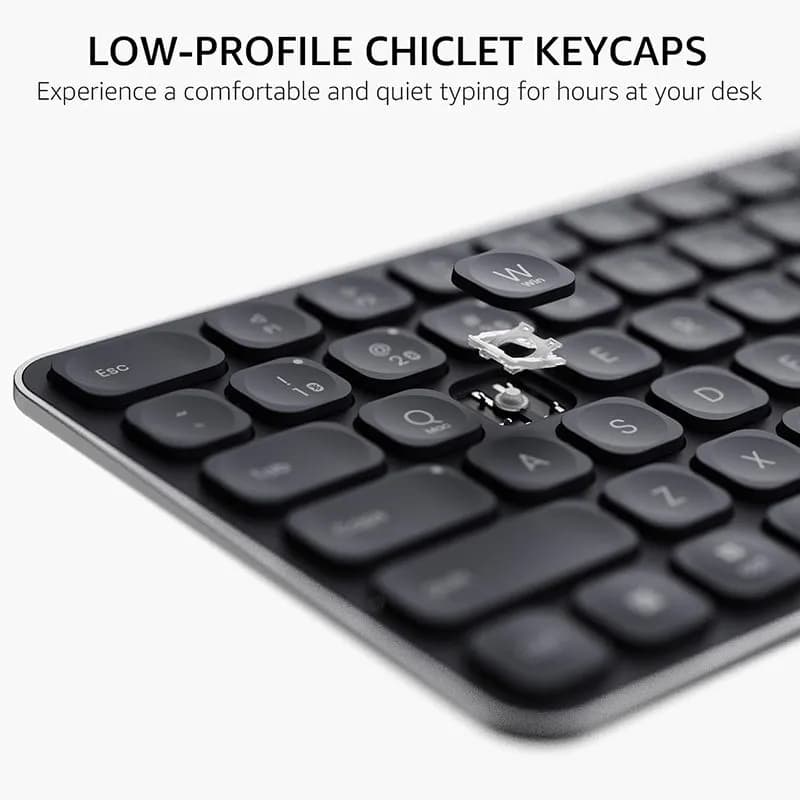 Bộ bàn phím chuột không dây Rapoo 9010M (Bluetooth & 2.4Ghz)