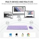 Bộ bàn phím chuột không dây Rapoo 9010M (Bluetooth & 2.4Ghz) 11