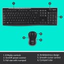 Bộ Bàn Phím Chuột Logitech MK270R Không Dây Văn Phòng Siêu Bền 5