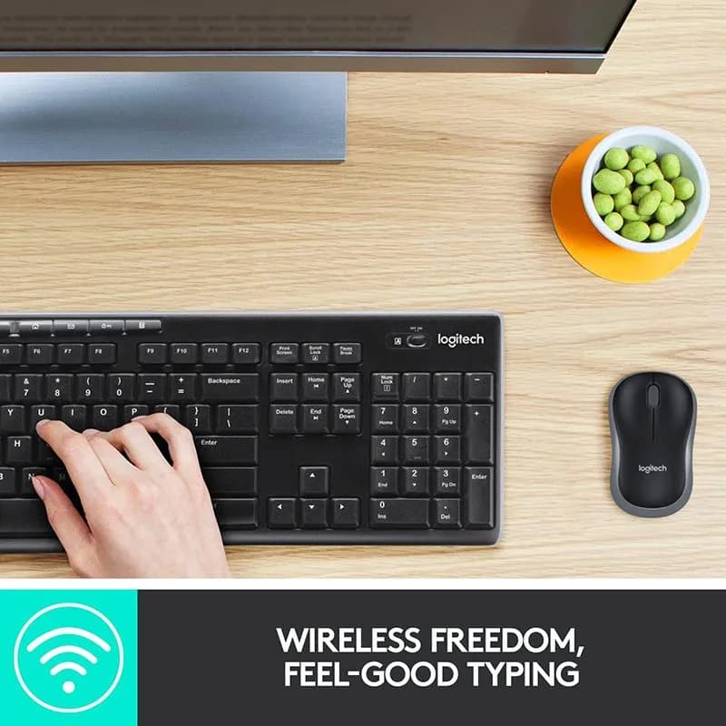 Bộ Bàn Phím Chuột Logitech MK270R Không Dây Văn Phòng Siêu Bền