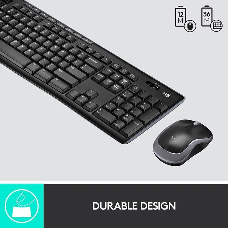 Bộ Bàn Phím Chuột Logitech MK270R Không Dây Văn Phòng Siêu Bền - hover