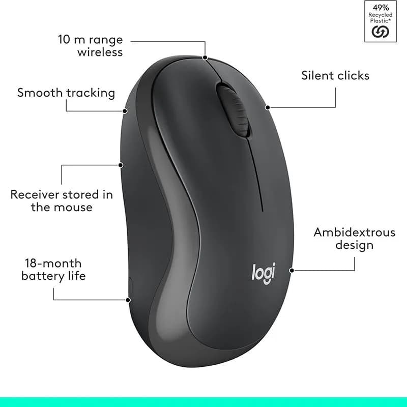 Bộ Bàn Phím Chuột Không Dây Logitech MK295 Silent - Combo Chuột Và Bàn Phím Chống Ồn