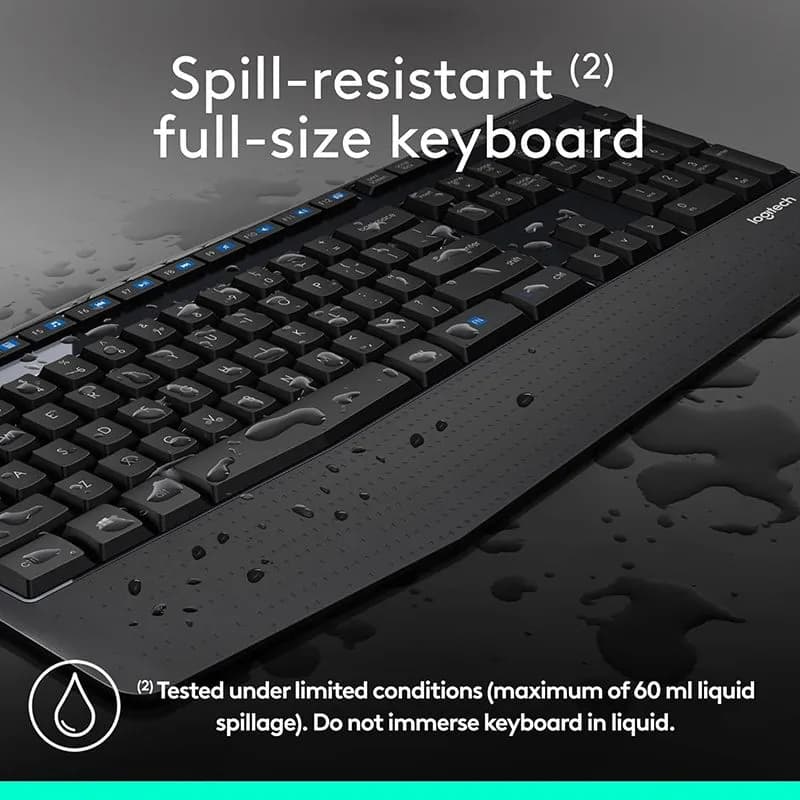 Bộ Bàn Phím Chuột Không Dây Logitech MK345 - Combo Chuột Và Bàn Phím Có Đệm Kê Tay