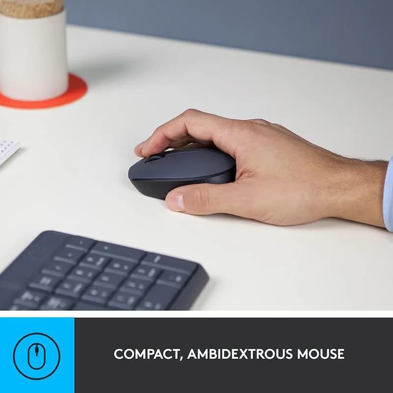 Bô Bàn Phím Và Chuột Không Dây Logitech MK235 Thiết Kế Tối Giản Chống Nước Siêu Bền
