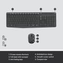 Bô Bàn Phím Và Chuột Không Dây Logitech MK235 Thiết Kế Tối Giản Chống Nước Siêu Bền 5